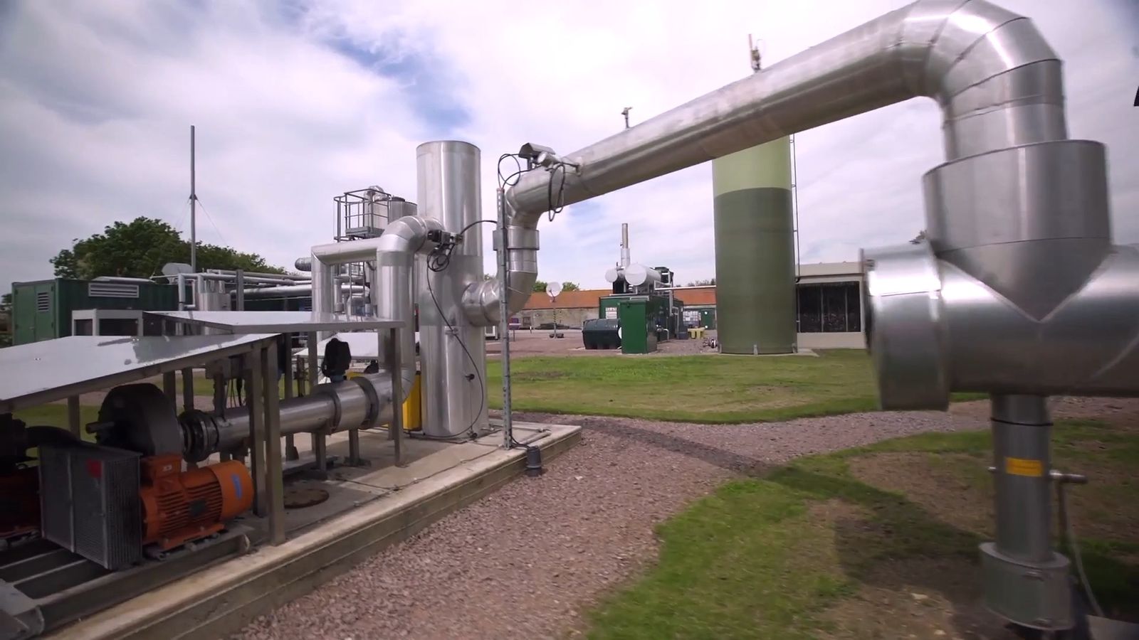 Biogas cogeneration plant