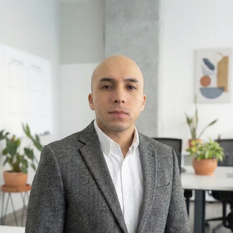 Retrato de P.M. Jonathan Luna R., Director Operativo de GIS Power