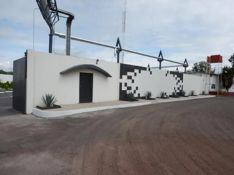 Stacks at the Cuadritos plant